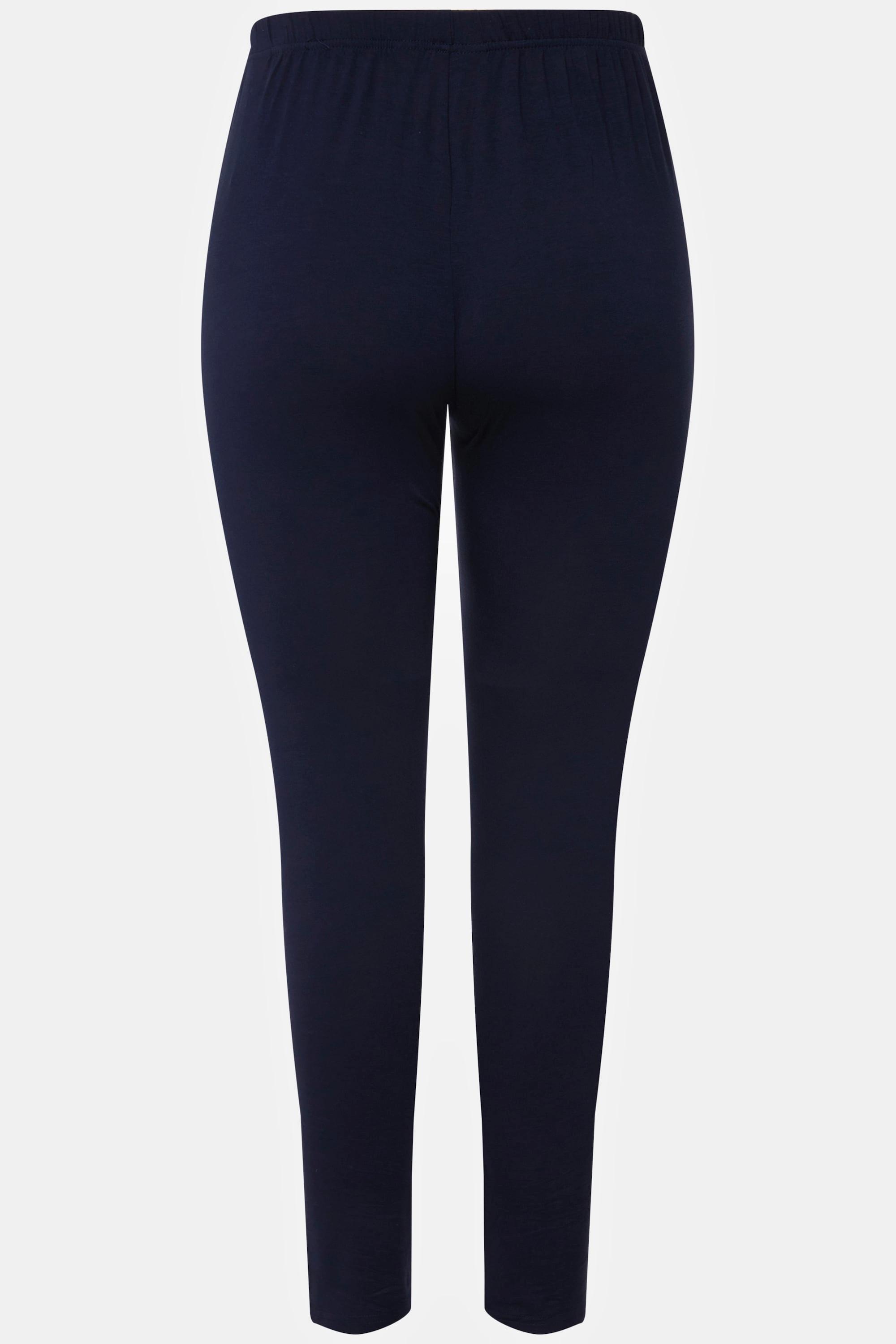 Ulla Popken  Legging longueur mollet, jambe slim et taille élastique 