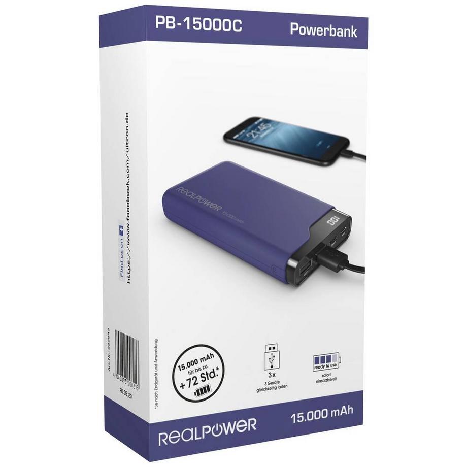 RealPower  Batterie externe navyblue 