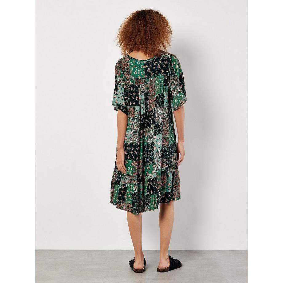APRICOT Florales Patchwork Minikleid  