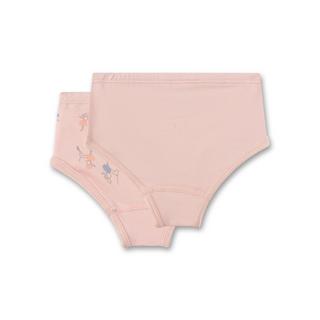 Sanetta  Mädchen-Hüftslip (Doppelpack) Rosa mit Pudeln 