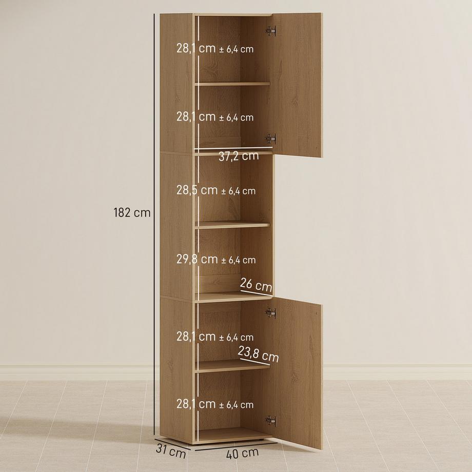 HOMCOM Badezimmerschrank  