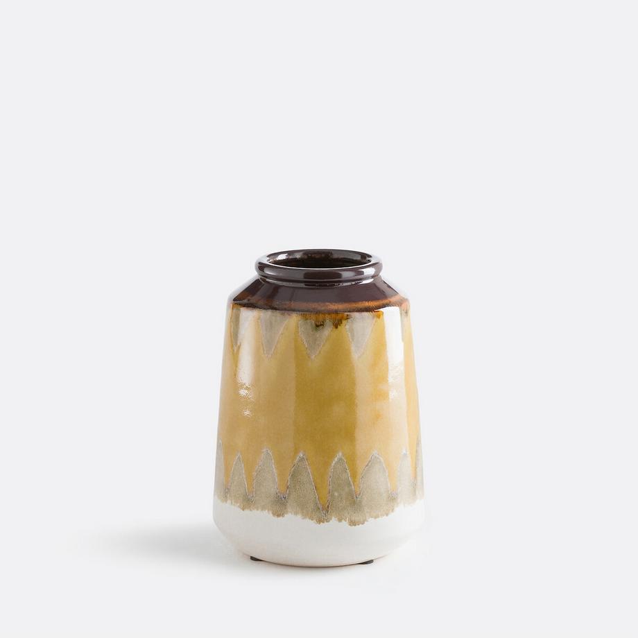 Vase jaune en céramique