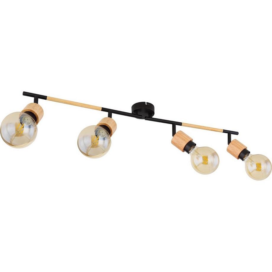 mutoni Jorna faretto in metallo nero opaco 4xE27  