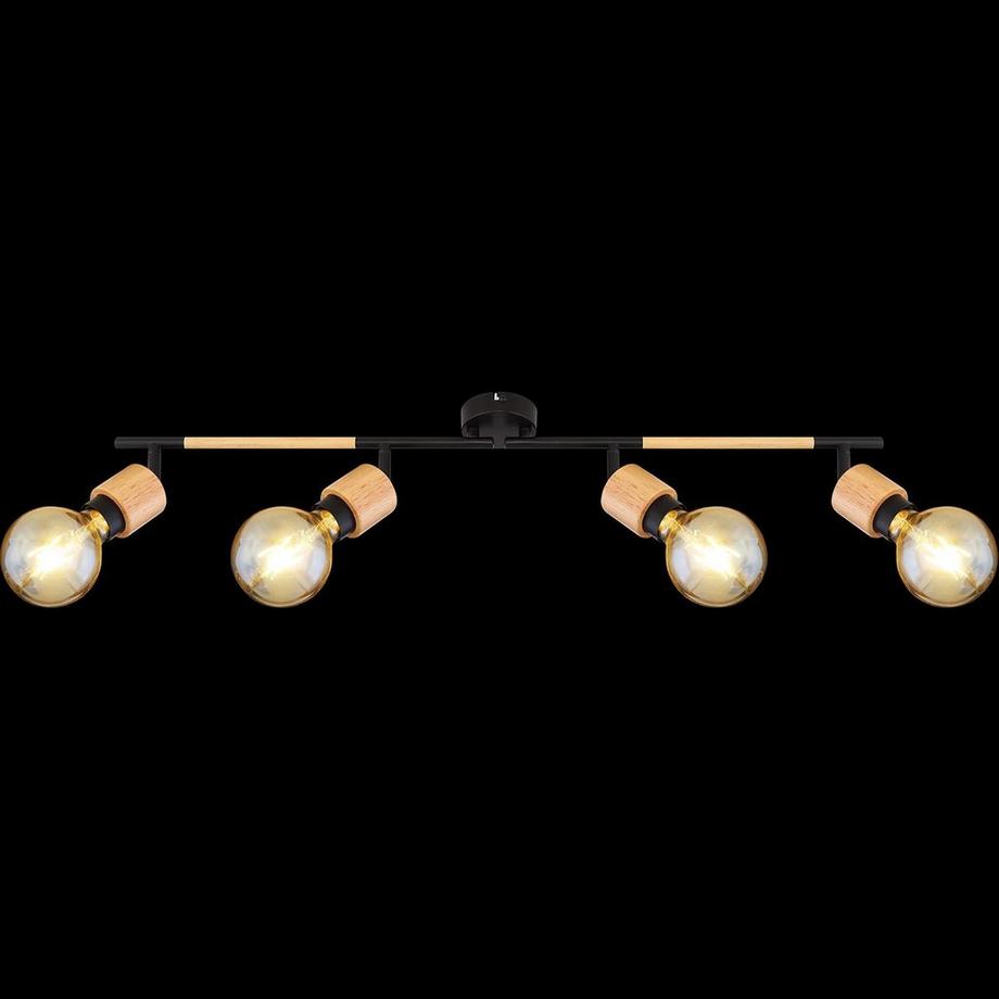 mutoni Jorna faretto in metallo nero opaco 4xE27  