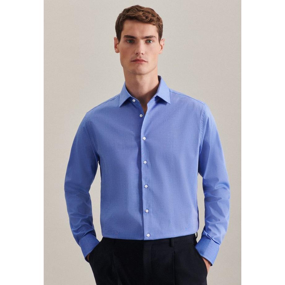 Business Hemd Shaped Fit Langarm Uni