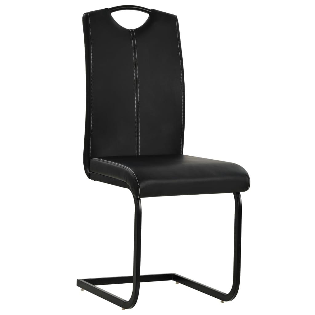 VidaXL Chaise de salle à manger cuir artificiel  