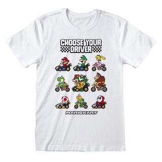 Super Mario  Tshirt CHOOSE YOUR DRIVER 