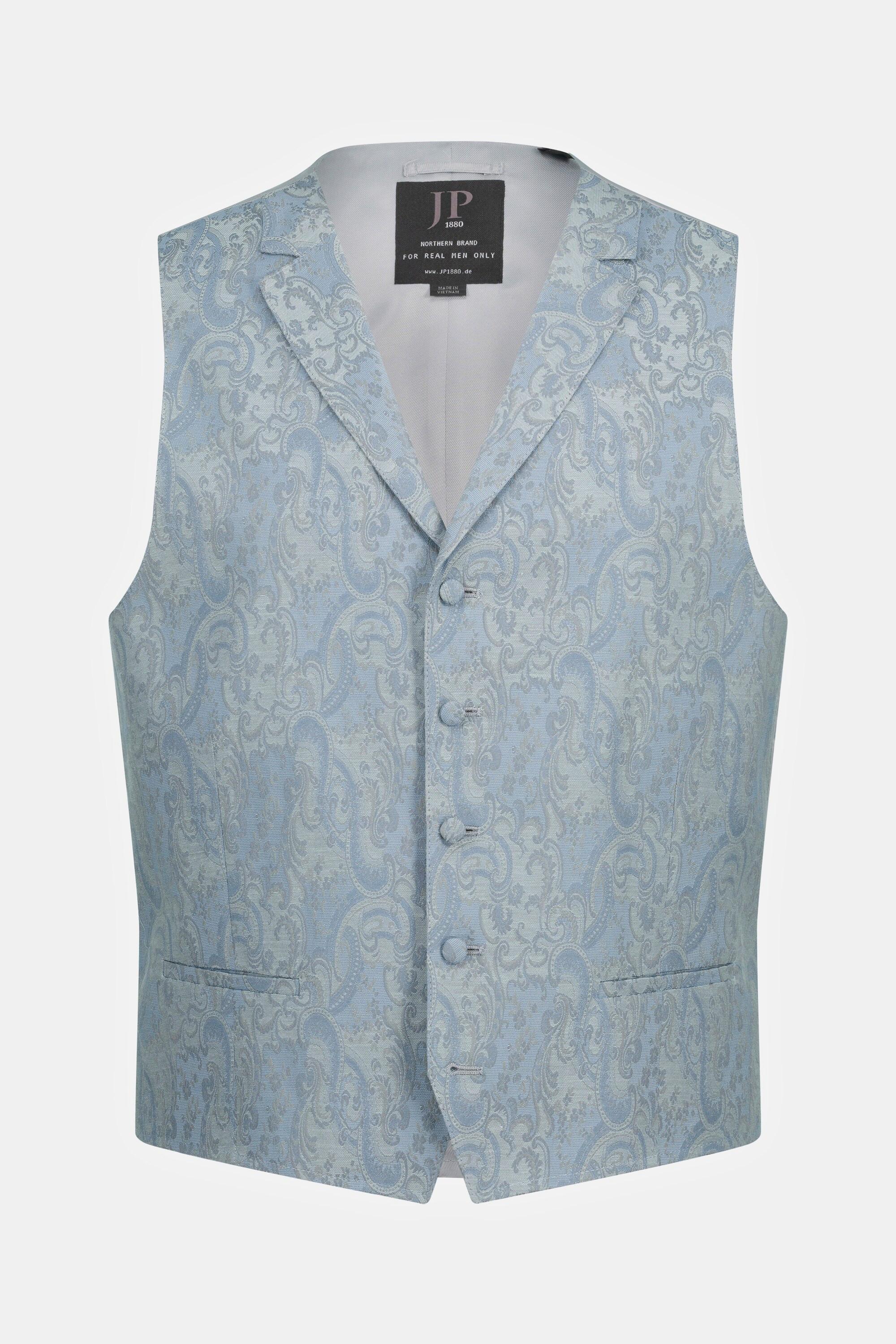 JP1880  Gilet da matrimonio con Paisley, revers e retro in fodera, fino alla tg. 72 