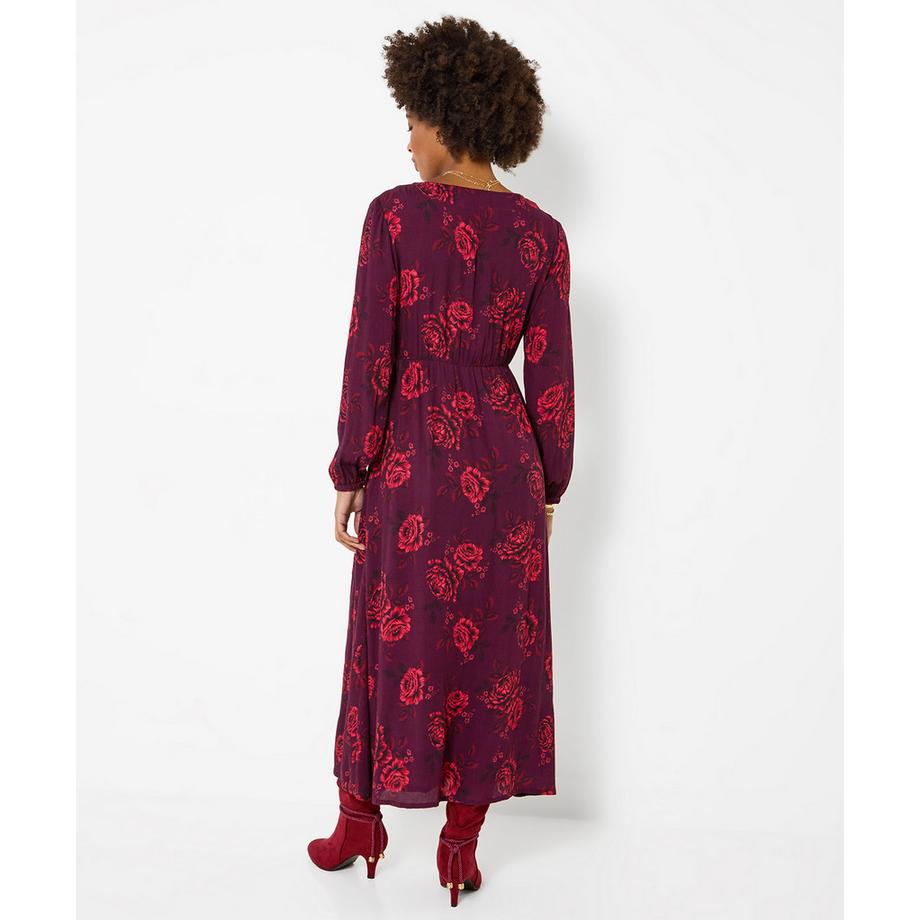 Joe Browns Robe Longue Boutonnée Roses Éclatantes  