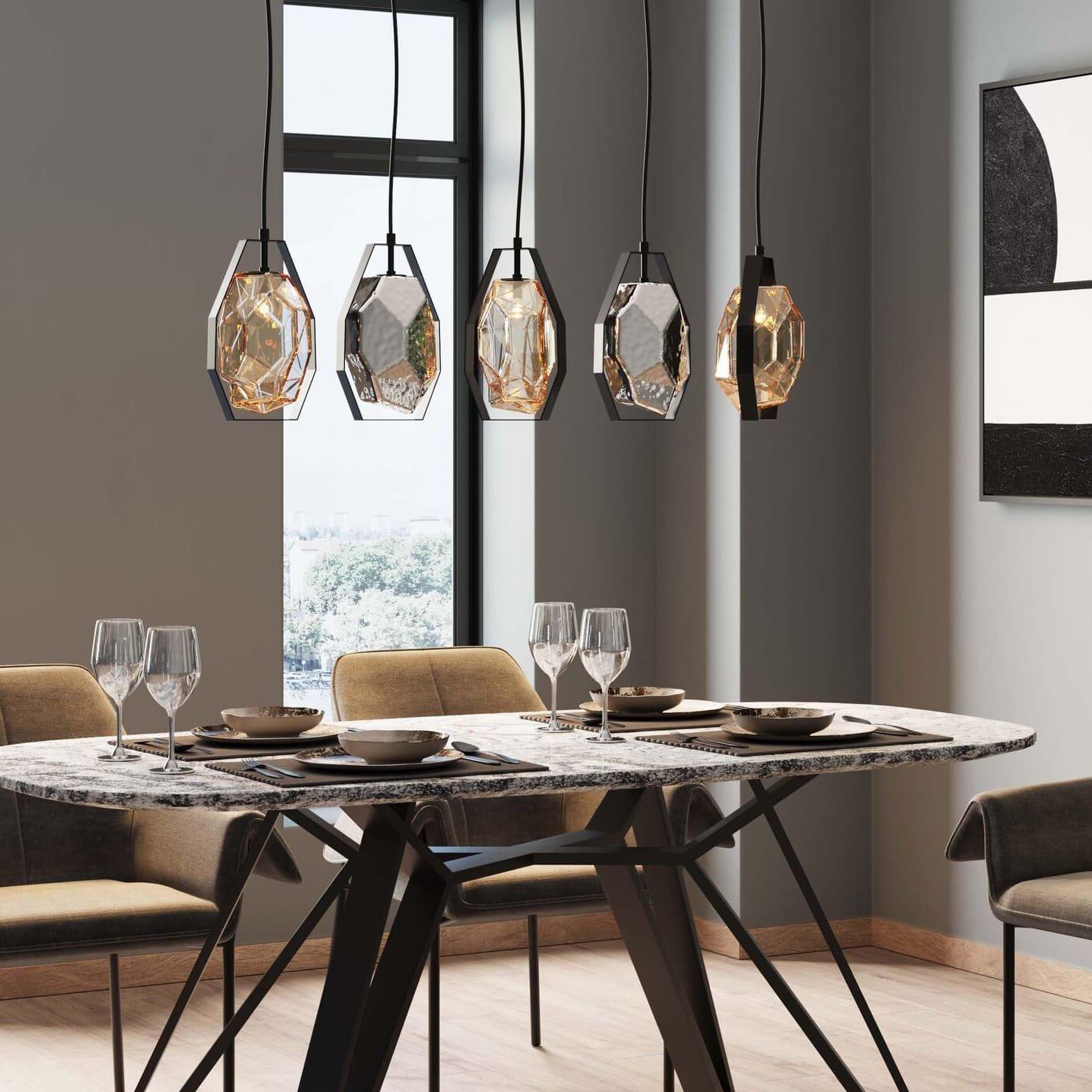 KARE Design Lampada a sospensione Diamond Fever Dining nera 110  