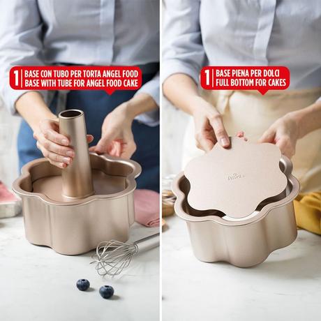 Decora Moule à fleurs 2en1 or rose  