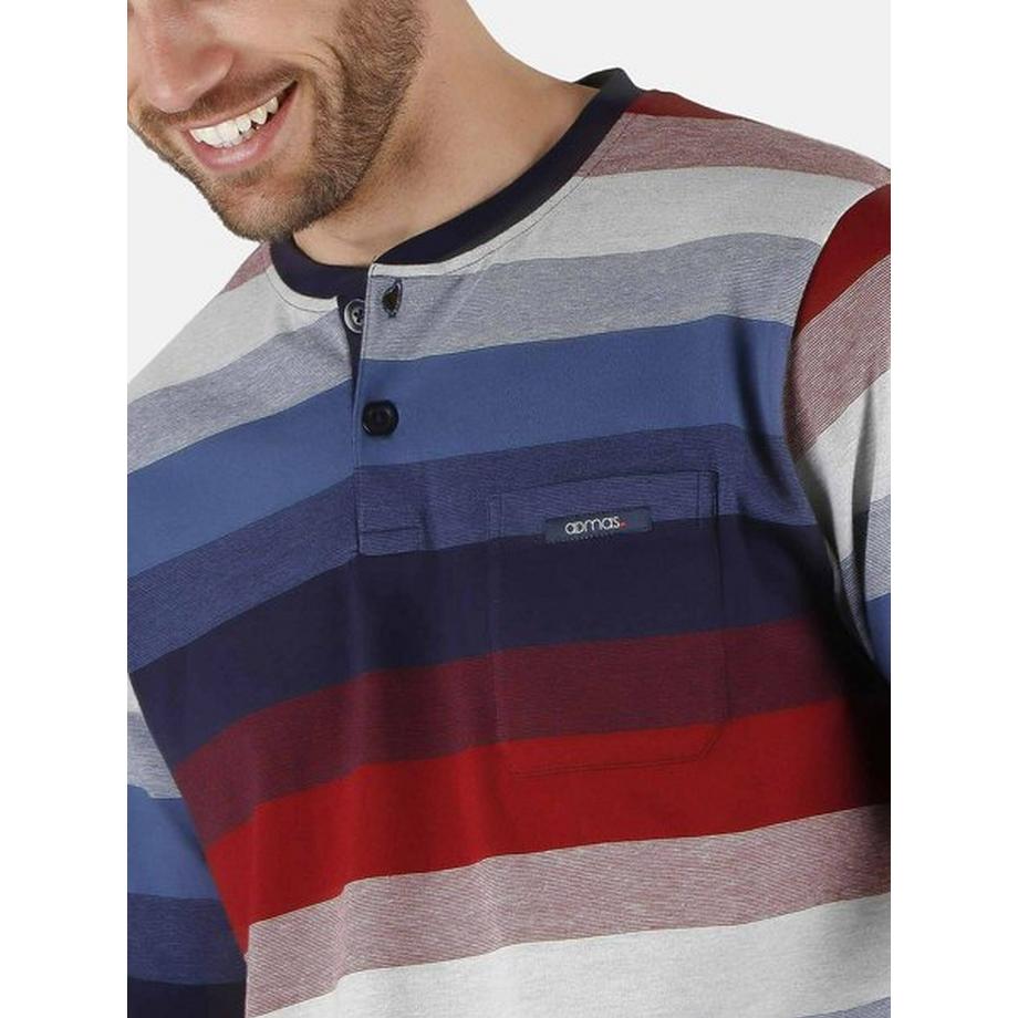 Admas Rayas Sleeper Pyjama Tenue d'Intérieur Manches Longues  