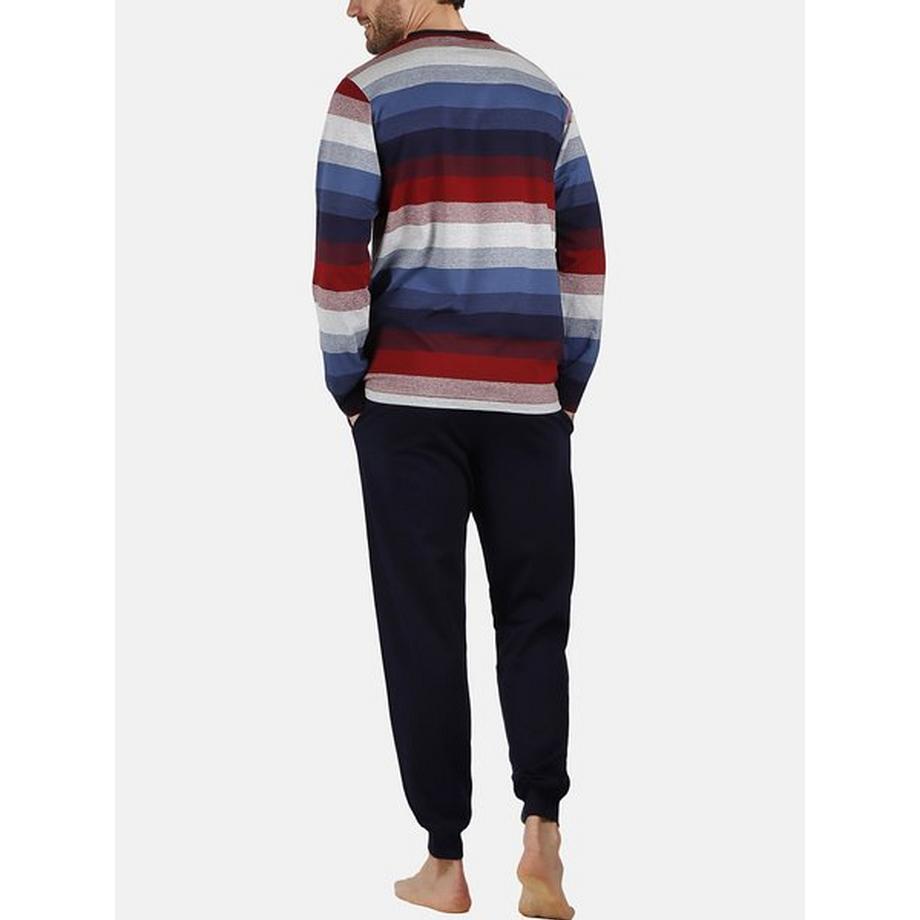 Admas Rayas Sleeper Pyjama Tenue d'Intérieur Manches Longues  