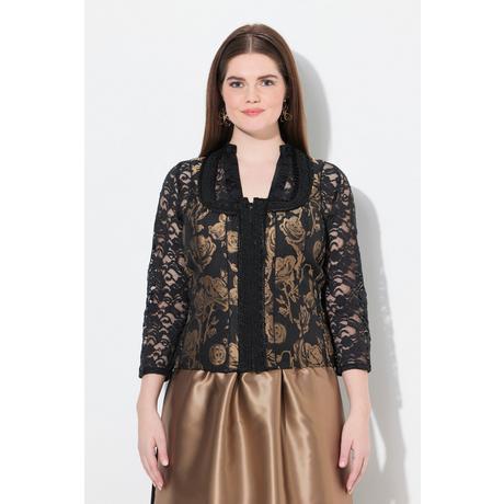 Ulla Popken Trachten Mieder Slim Carrée-Ausschnitt Samt  