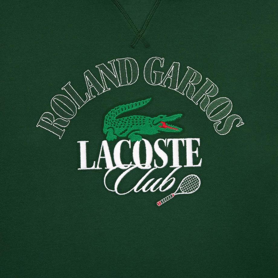 LACOSTE Roland Garros Edition Felpa con Cappuccio  