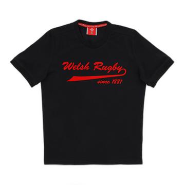 t-shirt enfant imprimé pays de galles rugby xv 2020/21