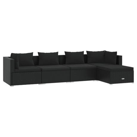 VidaXL set lounge giardino Polirattan  