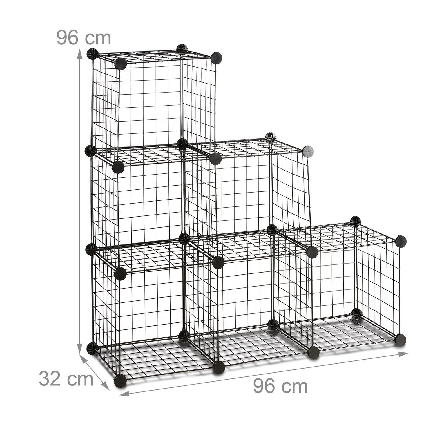 B2X Regalsystem mit Drahtgeflecht 6 Fächer  