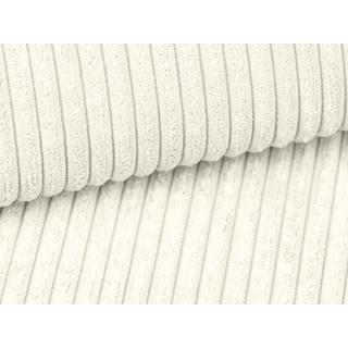 Vente-unique Hocker - Cord - Weiß - AMELIA  