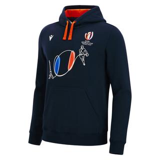 macron  sweatshirt mit kapuze rwc frankreich 2023 flag ball 