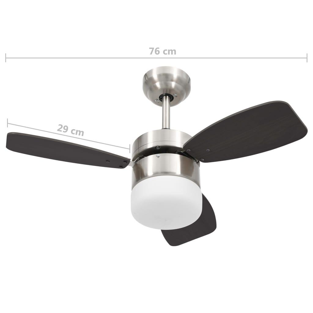 VidaXL ventilatore da soffitto Cromo  