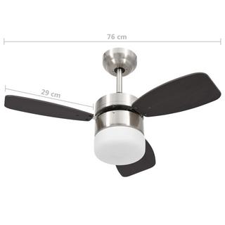 VidaXL ventilatore da soffitto Cromo  
