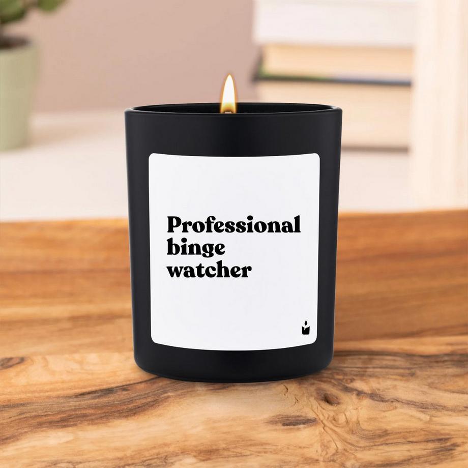 CandleHand Bougie parfumée Woody Professional binge watcher  