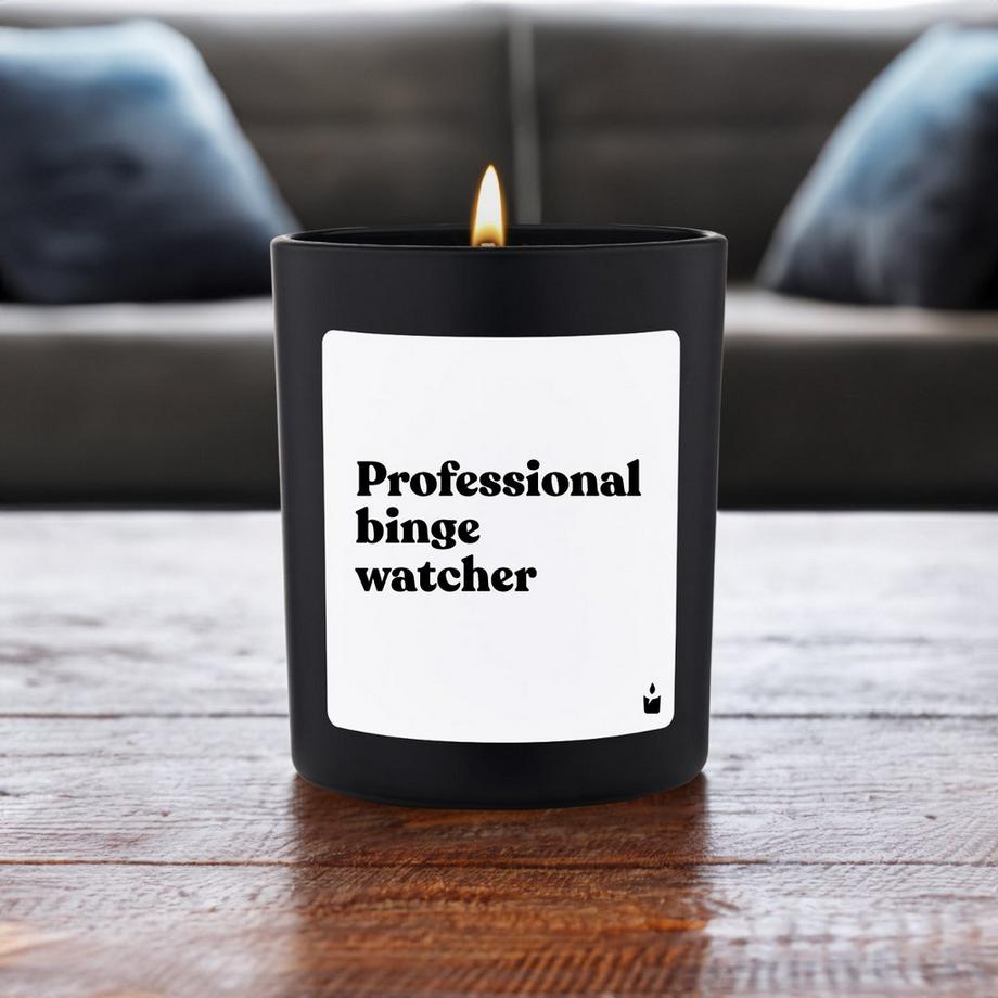 CandleHand Bougie parfumée Woody Professional binge watcher  