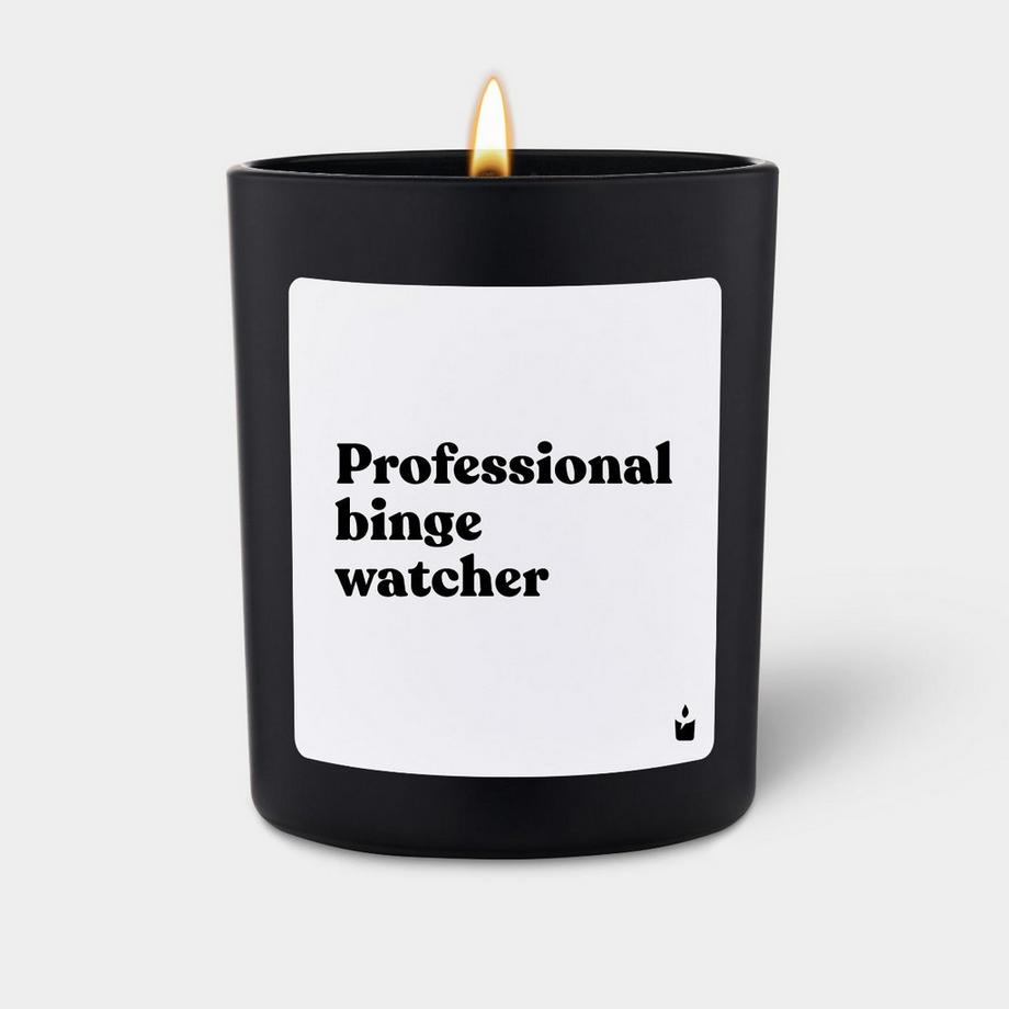 CandleHand Bougie parfumée Woody Professional binge watcher  