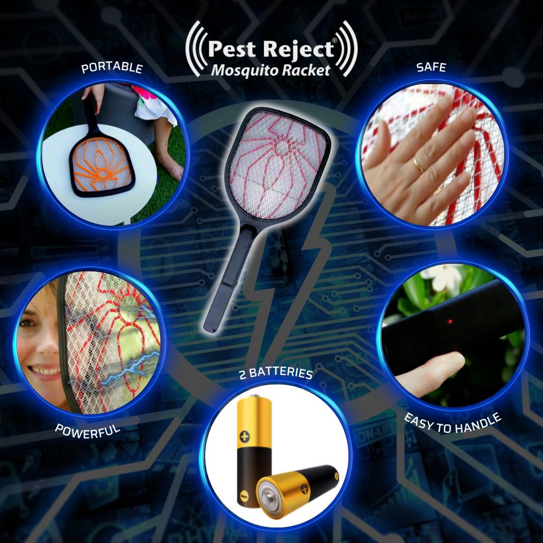 Pest Reject Mosquito Racket-scacciamosche elettrico  
