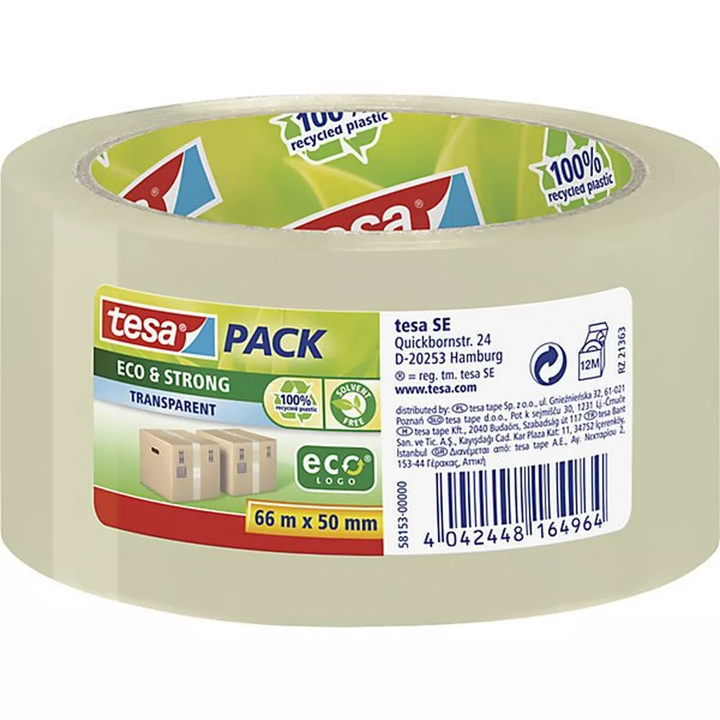 tesa tesapack® Strong Packband 50 mm x 66 m braun