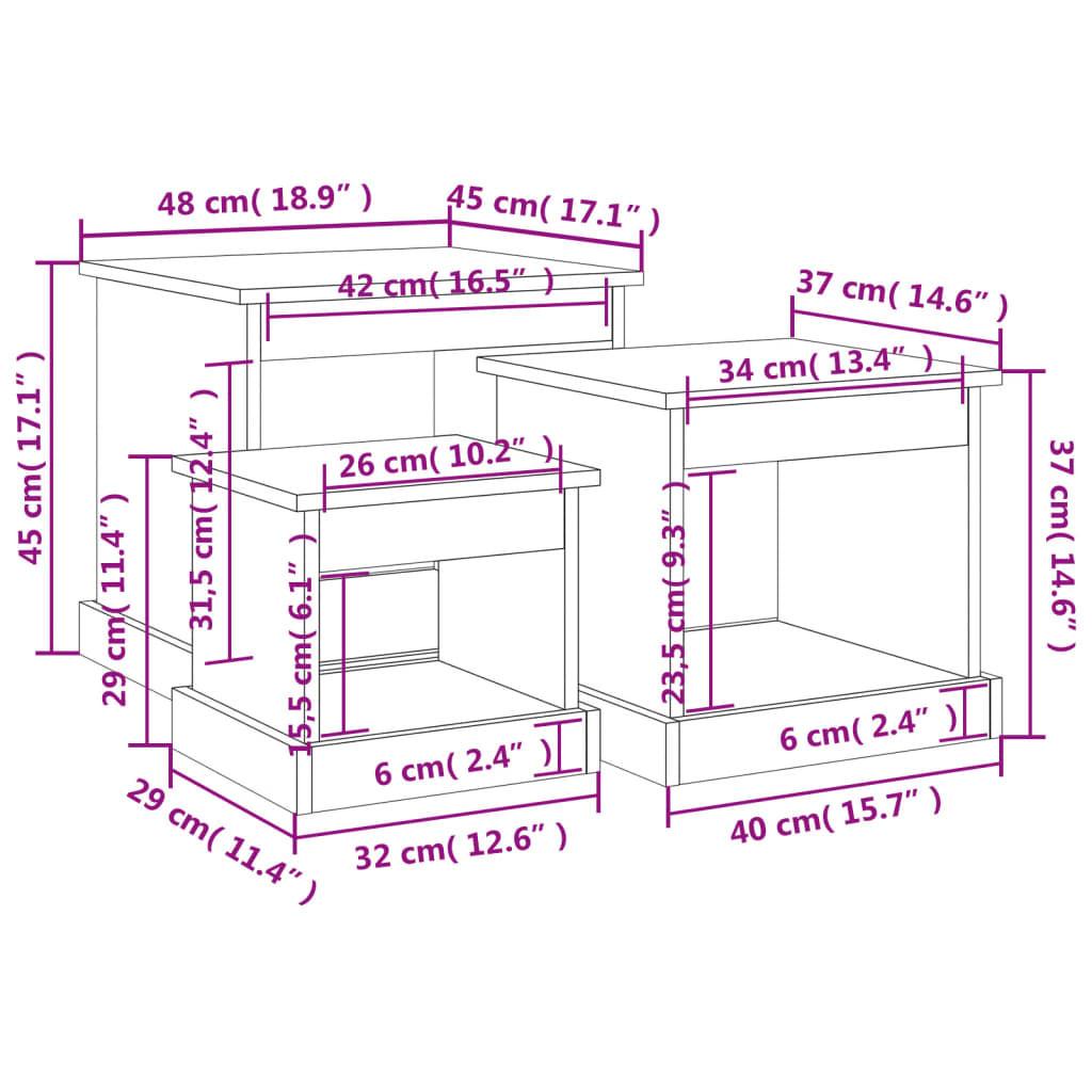 VidaXL Couchtisch holzwerkstoff  