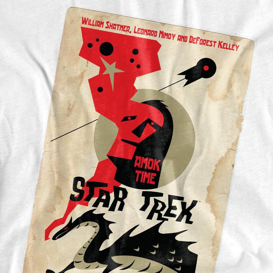 Star Trek The Original Series Episode 30 Amok Time T-Shirt Maniche Lunghe  
