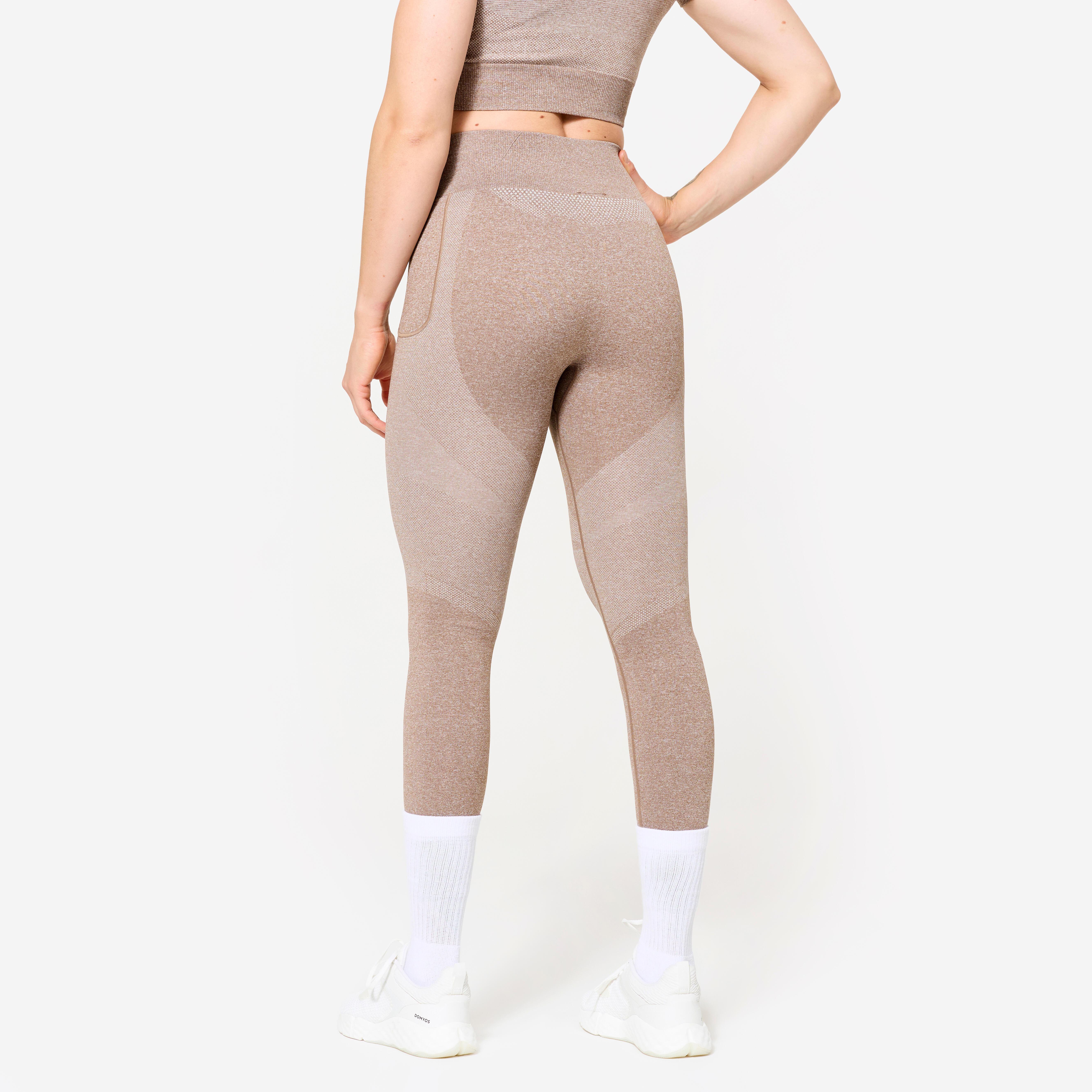DOMYOS  Leggings Fitness Seamless mit Smartphonetasche 