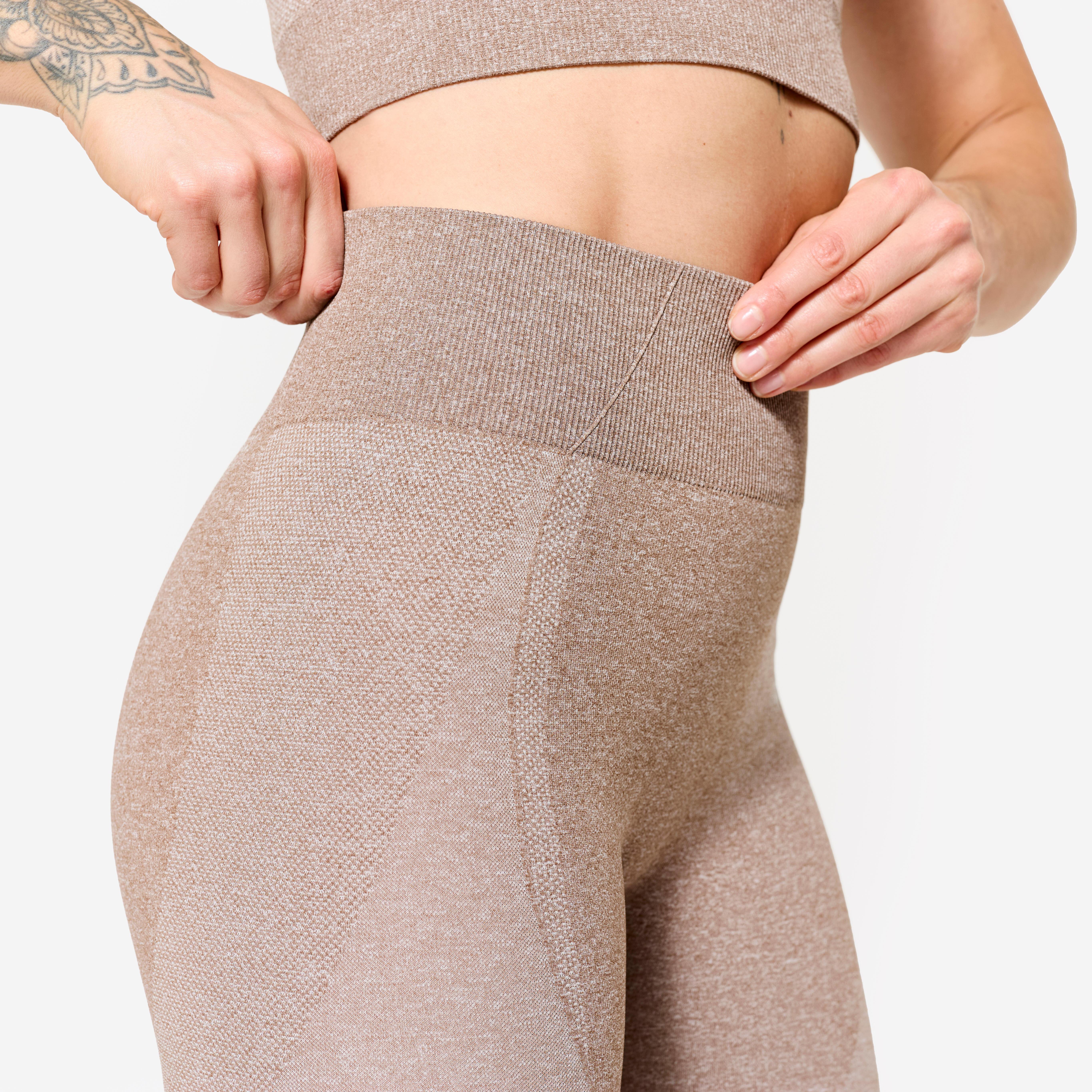 DOMYOS  Leggings Fitness Seamless mit Smartphonetasche 