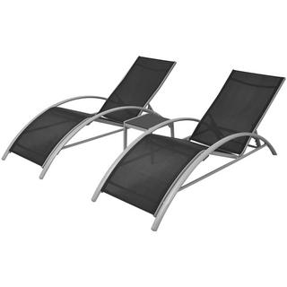 VidaXL Chaise longue tissu  