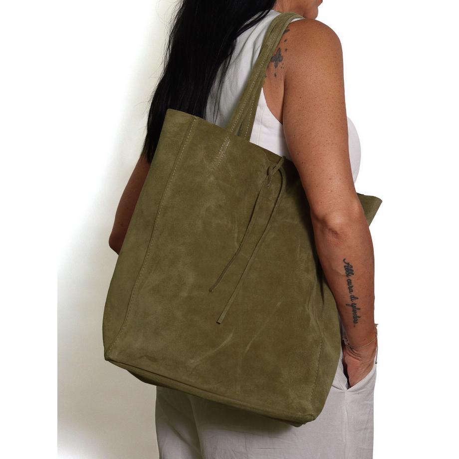 Gave Lux Lumena Prime Borsa a Tracolla in Pelle Scamosciata  