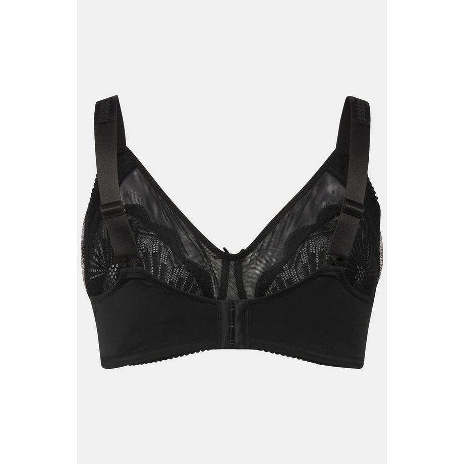 Ulla Popken Bügelloser Mesh Spitzen BH  