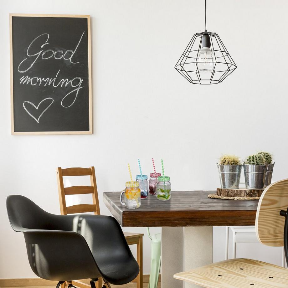 B2X  Bunte Trinkgläser mit Deckel 10er Set 