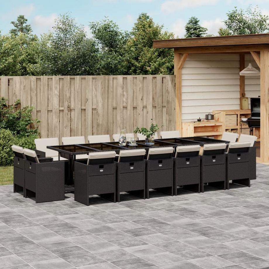 VidaXL set da pranzo da giardino Polirattan  