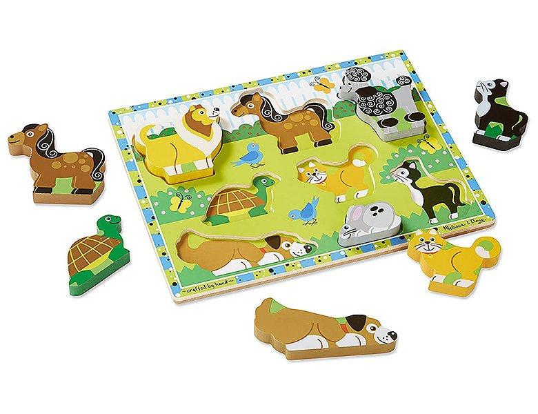 Melissa & Doug  Puzzle Haustierpuzzle (8Teile) 