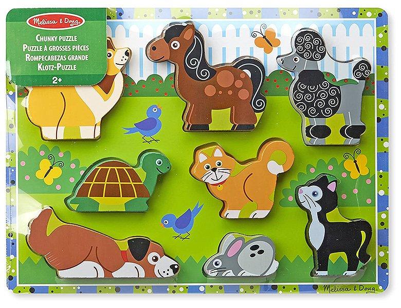 Melissa & Doug  Puzzle Haustierpuzzle (8Teile) 