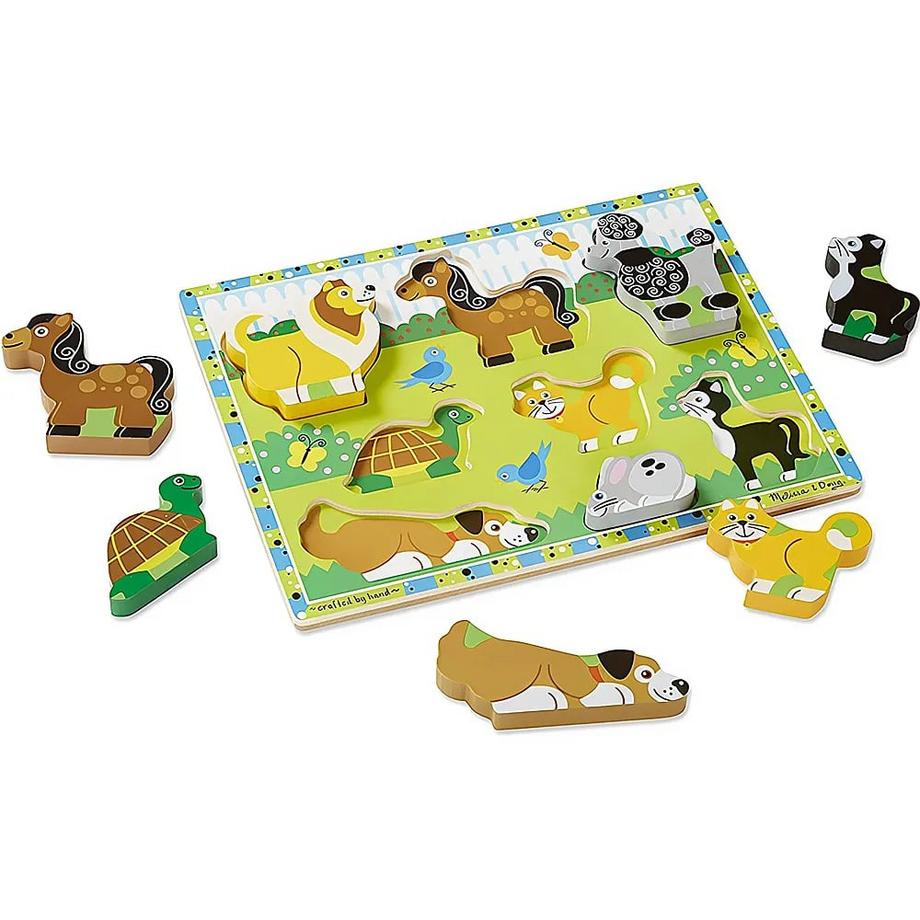 Melissa & Doug  Puzzle Haustierpuzzle (8Teile) 