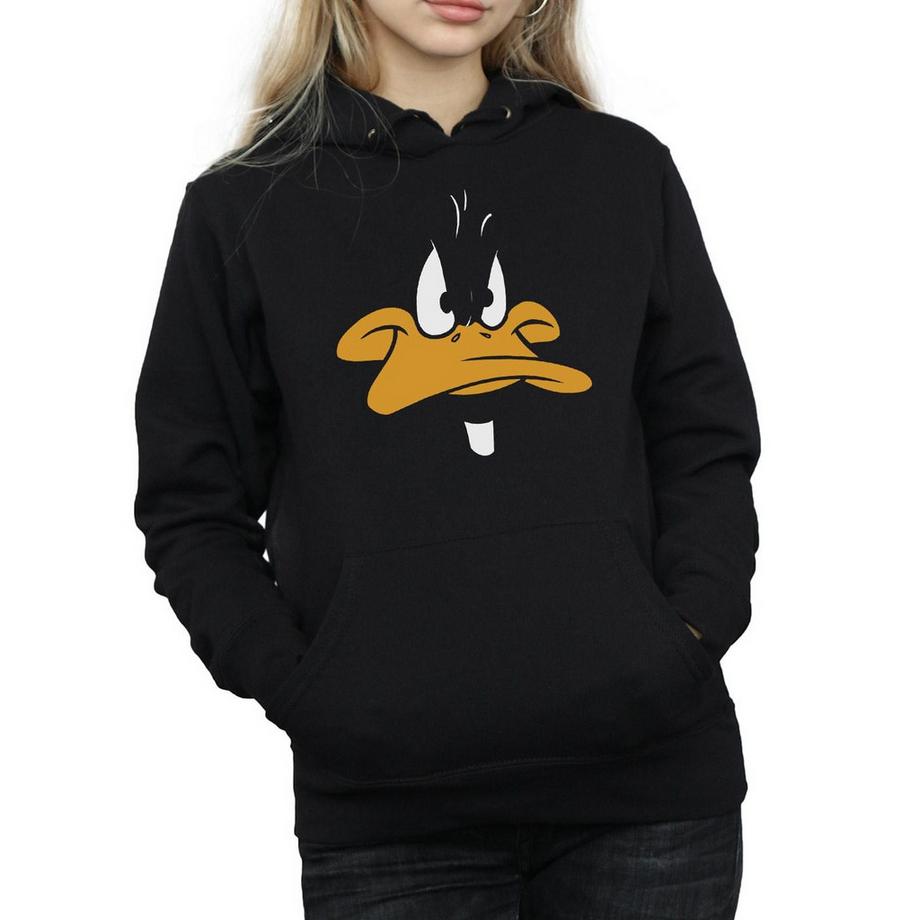 LOONEY TUNES Daffy Duck Face Kapuzenpullover  