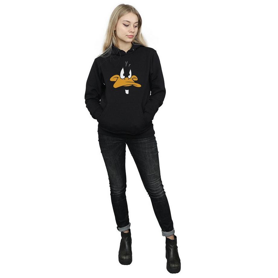 LOONEY TUNES Daffy Duck Face Kapuzenpullover  