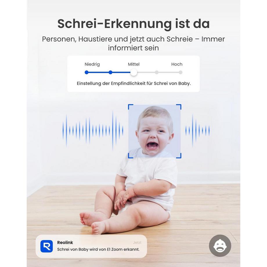 Reolink  E340 Caméra 4K PTZ Wifi 3x Zoom 