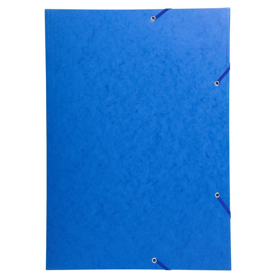 Exacompta Chemise à élastique 3 rabats carte lustrée 600gm2 - A3 - x 10  