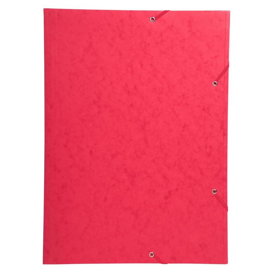 Exacompta Chemise à élastique 3 rabats carte lustrée 600gm2 - A3 - x 10  