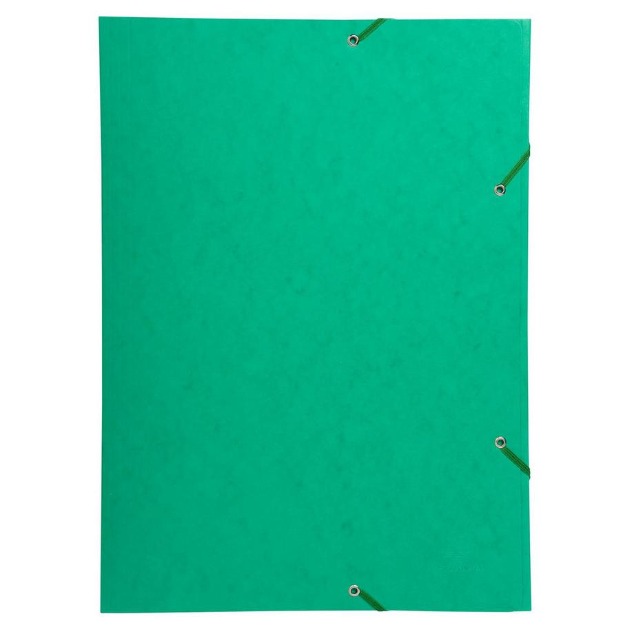 Exacompta Chemise à élastique 3 rabats carte lustrée 600gm2 - A3 - x 10  