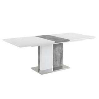 Vente-unique Esstisch ausziehbar 6 bis 8 Personen MDF BetonOptik EREN  